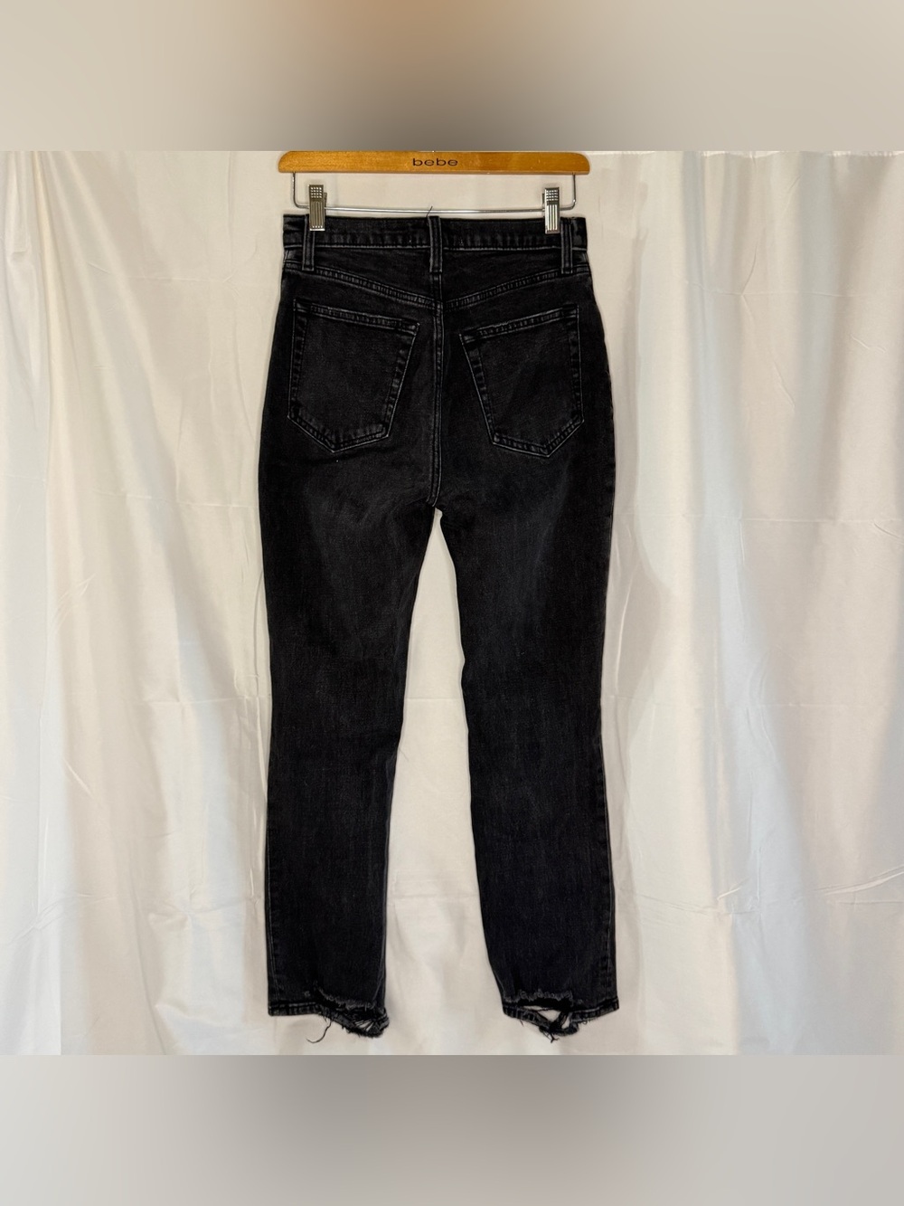 Abercrombie & Fitch The Ankle Straight Ultra High Rise in Black